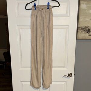 Thread & Supply Light Beige Linen Pants